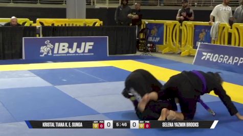 Selena Yazmin Brooks vs Kristal Tiana K. E. Sunga 2025 Pan Jiu Jitsu IBJJF Championship
