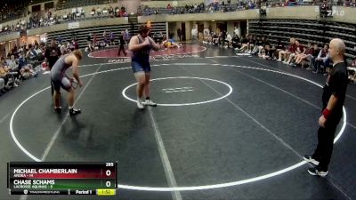 285 lbs Round 1 (4 Team) - Michael Chamberlain, Anoka vs Chase Schams, LaCrosse Aquinas