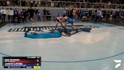 152 lbs Round 1 - Kohi Petersen, Mat-Su Matmen vs Cannon Clifford, Chugach Eagles Wrestling Club