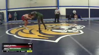 285 lbs Quarterfinal - Abbas Abdulrahman, Castleton vs Joseph Russell, Stevens Tech