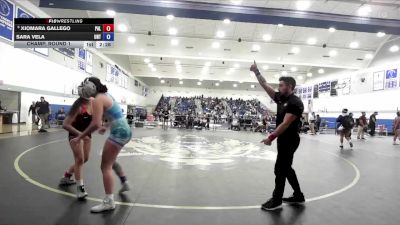 124 lbs Champ. Round 1 - Xiomara Gallego, Palomar College vs Sara Vela, Unattached