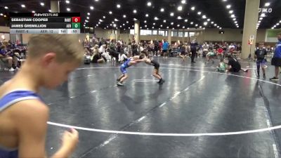 55 lbs Round 4 (6 Team) - James Gremillion, Alabama Elite Black vs Sebastian Cooper, Rabbit WC