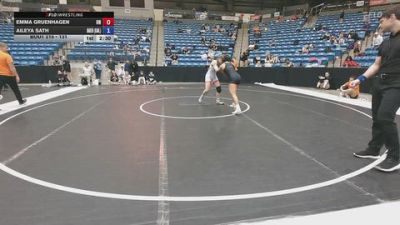 131 lbs Cons. Round 4 - Emma Gruenhagen, Unattached vs Aileya Sath, Baker University