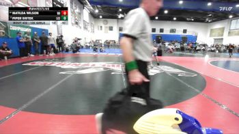 135 Girls Cons. Round 2 - Matilda Wilson, West Hills vs Piper Sistek, La Costa Canyon