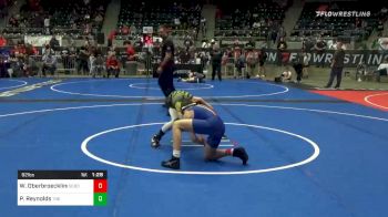 92 lbs Quarterfinal - Wil Oberbroeckling, Sebolt Wrestling Academy vs Parker Reynolds, The Compound Indy