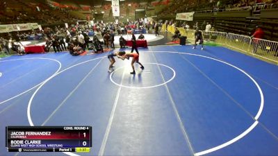 126 lbs Cons. Round 4 - Jacob Fernandez, California vs Bodie Clarke, Clovis West High School Wrestling