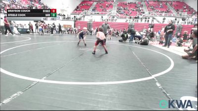 46 lbs 3rd Place - Drayson Couch, Del City Little League Wrestling vs Steele Cook, Harrah Little League Wrestling