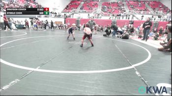 46 lbs 3rd Place - Drayson Couch, Del City Little League Wrestling vs Steele Cook, Harrah Little League Wrestling