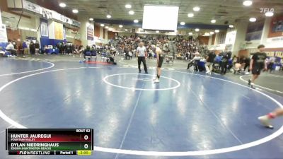 113 lbs Champ. Round 1 - Dylan Niedringhaus, Edison (Huntington Beach) vs Hunter Jauregui, Fountain Valley