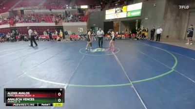 107 lbs Round 1 (16 Team) - Alexis Avalos, Comal Smithson Valley vs Analecia Vences, Amarillo