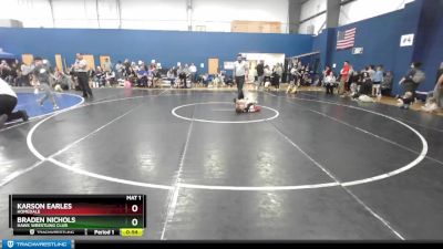 37-39 lbs Round 2 - Karson Earles, Homedale vs Braden Nichols, Hawk Wrestling Club