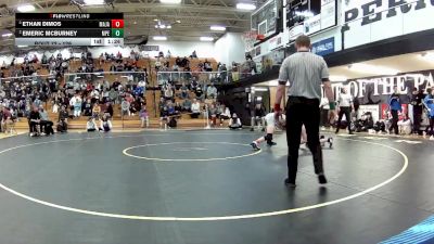 126 lbs Semifinal - Ethan Dimos, Mass. Jackson vs Emeric McBurney, Perry (Massillon)