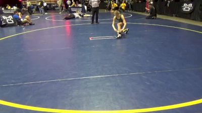 75 lbs Round Of 16 - Tabitha St.Clair, Albert Gallatin vs Isabelle Folks, North Allegheny