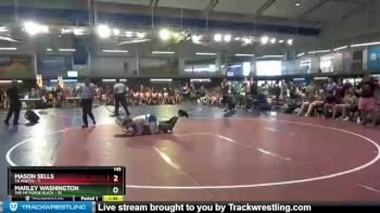 145 lbs Quarters & 1st Wb (16 Team) - Marley Washington, The MF Purge Black vs Mason Sells, TN Misfits