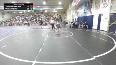 100 lbs Cons. Round 4 - Isabella Martinez, La Serna vs Alyaah Bravo, Lancaster