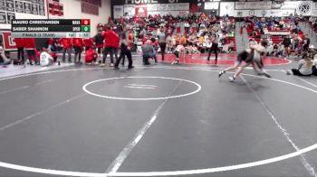 144 lbs Finals (2 Team) - Mauro Christiansen, Marsh Valley vs Saber Shannon, Spring Creek