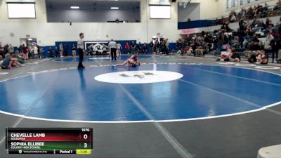 107G Semifinal - Chevelle Lamb, Soldotna vs Sophia Ellibee, Colony High School