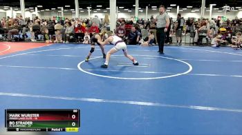 80 lbs Round 1 (10 Team) - Bo Strader, FL Scorpions vs Mark Wurster, Finger Lakes Elite