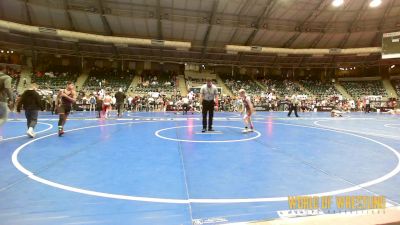 84 lbs Round Of 32 - Zachariah Felts, Fort Gibson Youth Wrestling vs Gavin Whatley, Sunkist Kids Monster Garage