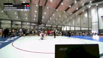 Junior Boys FS - 175 lbs Cons. Round 3 - Jacob Lewis, WA vs Aaron Entwistle, WA