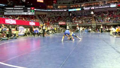 1A-138 lbs Champ. Round 2 - Dawson Youngblut, Don Bosco vs Parker Glassmaker, MMC/RU