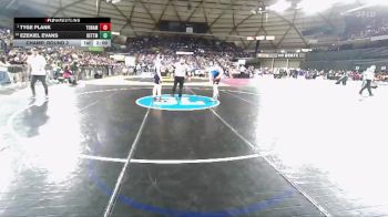 Boys 1B/2B 138 Champ. Round 2 - Tyge Plank, Tonasket vs Ezekiel Evans, Kettle Falls