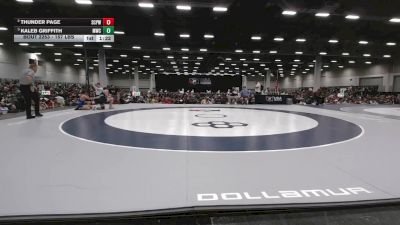 157 lbs Semis - Kaleb Griffith, MWC Wrestling Academy vs Thunder Page, South Central Punisher Wrestling