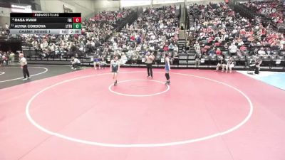 6A 120 lbs Champ. Round 1 - Alyna Cordova, Layton vs Dasa Kvam, Fremont