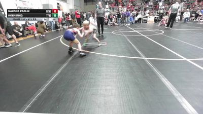 67 lbs Consolation - Nakona Eaglin, Keystone Kids Wrestling Club vs Koen King, Team Tulsa Wrestling Club
