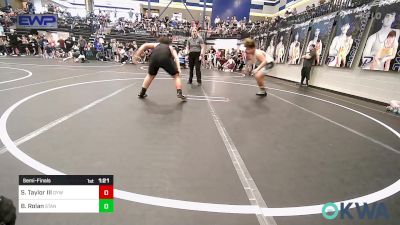 Semifinal - Sammy Taylor III, Geary Youth Wrestling vs Bane Rolan, Standfast OKC