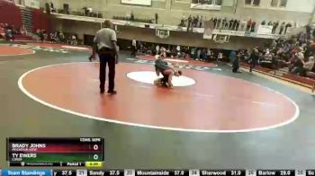 126 lbs Cons. Semi - Ty Ewers, Canby vs Brady Johns, Mountain View