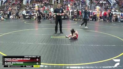 37 lbs Quarterfinal - Eliana Baltodano, Mat Psychos vs Makya Littlebear-Donley, Big Rapids Cardinals