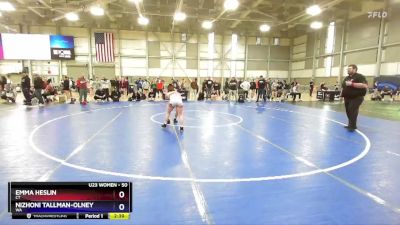 50 lbs Cons. Round 4 - Emma Heslin, CT vs Nizhoni Tallman-Olney, WA