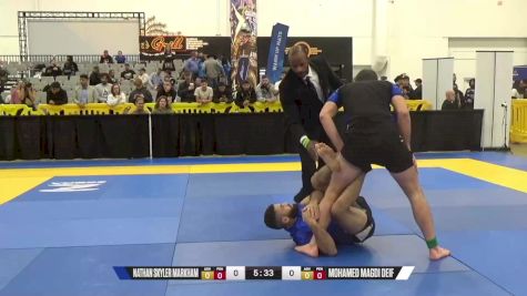 Nathan Skyler Markham vs Mohamed Magdi Deif 2024 World IBJJF Jiu-Jitsu No-Gi Championship