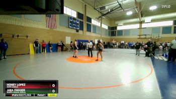 125lbs Champ. Round 1 - Honey Lopez, Davis (Girls) vs Jaea Swaser, North Mason (Girls)