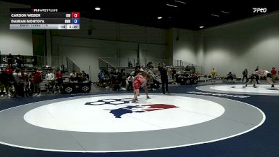 70 lbs Cons. Round 2 - Carson Weber, Izzy Style Wrestling vs Damian Montoya, Red Wave Wrestling