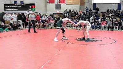 126 lbs Quarterfinal - Jonah Bornstein, Oliver Ames vs Shane Breen, Billerica
