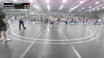 100 lbs Rr Rnd 1 - Tony Barajas, Indiana Outlaws Silver vs Caleb Orejola, Estebuilt WC