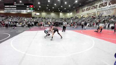 126 lbs Quarterfinal - James George, No Team vs Patrick Stark, Northside Wrestling