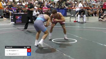 70 kg Cons 8 #1 - Jackson Arrington, Wolfpack WC/ TMWC vs Jakob Bergeland, Gopher Wrestling Club