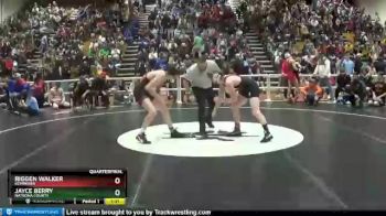 145 lbs Quarterfinal - Riggen Walker, Kemmerer vs Jayce Berry, Natrona County