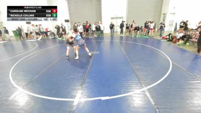 164+ lbs Cons. Semis - Caroline Mecham, Utah vs Rickelle Collins, Utah