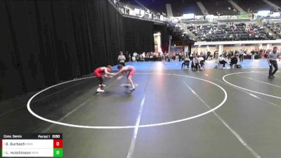 5th - 6th grade - 117 Cons. Semis - Brayden Burbach, Iowa vs Luke Hutchinson, Moyer Elite Wrestling