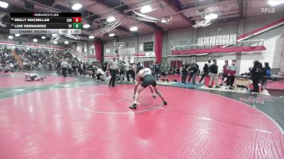 157 lbs Champ. Round 1 - Luis Hernandez, Victor Valley vs Reilly MacMillan, La Canada