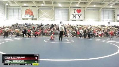 53 lbs Champ. Round 1 - Connor Fitzsimmons, Clarence Wrestling Club vs Nathan Rosenbaum, Fairport Jr. Red Raiders Wrestling