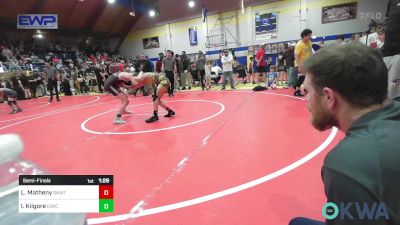 86-92 lbs Semifinal - Levi Matheny, Skiatook Youth Wrestling vs Ian Kilgore, Eufaula Ironheads Wrestling Club