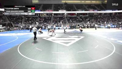 I-170 lbs Cons. Round 2 - Evan Braunscheidel, Hamburg vs Clayton Smith, Corning
