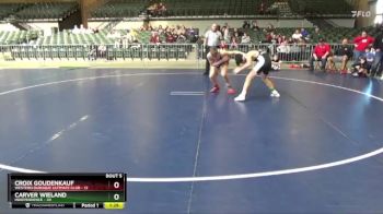 126 lbs Round 3 (4 Team) - Carver Wieland, Independence vs Croix Goudenkauf, Western Dubuque Ultimate Club