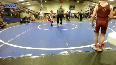 52 lbs Consi Of 8 #2 - Jimmy Allen, Owasso Takedown Club vs Baker James, Cowboy Wrestling Club