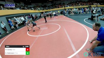 76 lbs Rr Rnd 1 - Hunter Coney, Choctaw Ironman Youth Wrestling vs Savannah Robinson, Perkins